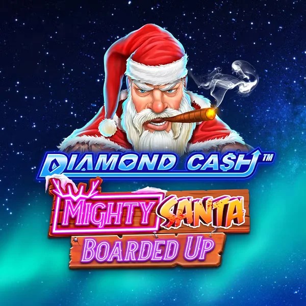 Diamond Cash Mighty Santa Boarded Up casino game by Greentube – featured logo at R2pbet Casino