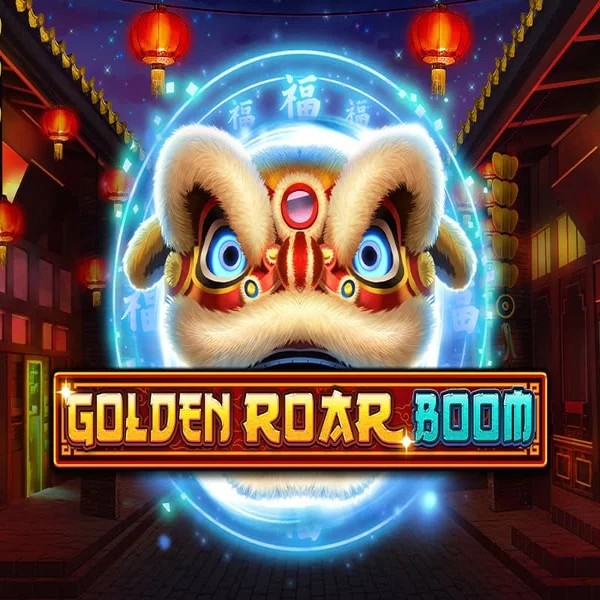 Golden Roar BOOM slot logo by Greentube at R2pbet Casino